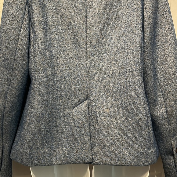 Talbots Heathered Blue Blazer with Pockets‎ Size 10 - Picture 9 of 12